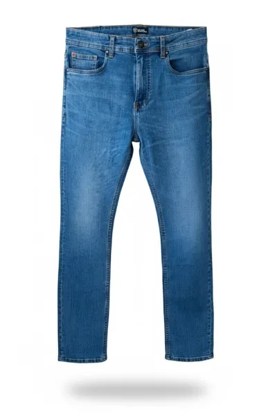 Classic Blue Denim Jeans – Slim Fit